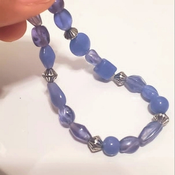 BLUE AVENTURINE CRYSTAL BRACELET🤳 🌴 - Picture 1 of 4